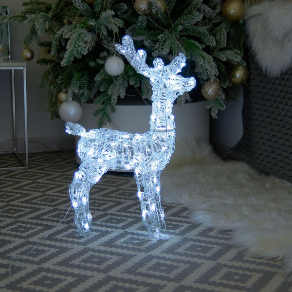 Изображение товара Светодиодная фигура 3D Uniel Олень-2 ULD-M3660-080/STA / UL-00012362