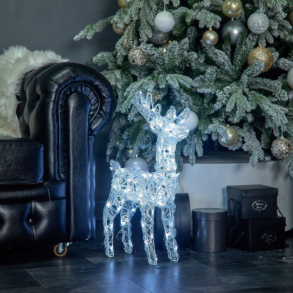 Изображение товара Светодиодная фигура 3D Uniel Олень-2 ULD-M3660-080/STA / UL-00012362