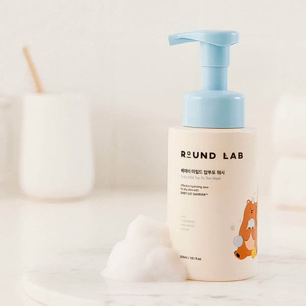 Изображение товара Пенка для умывания детская Round Lab Baby Mild Top To Toe Wash от макушки до пяток (300мл)