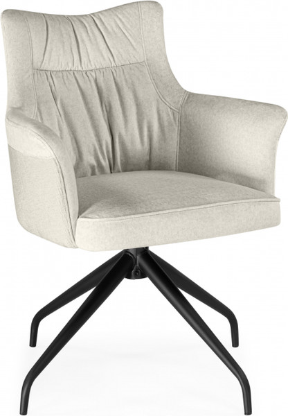 Изображение товара Стул Woodville Kaser 360 поворотный (светло-бежевый/черный)