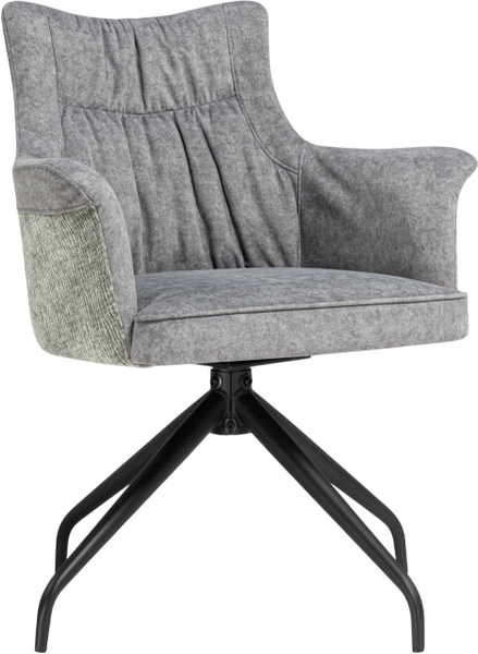 Изображение товара Стул Woodville Kaser 360 поворотный (серый/черный)