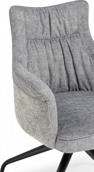 Изображение товара Стул Woodville Kaser 360 поворотный (серый/черный)