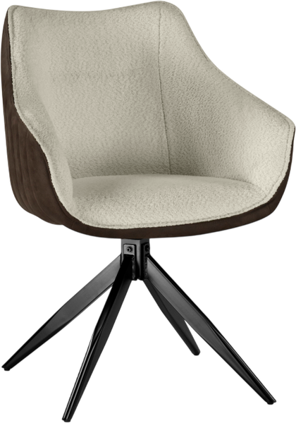 Изображение товара Стул Woodville Kansas (коричневый/кремовый/черный)