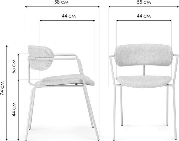 Изображение товара Стул Woodville Маки (бежевый/серый матовый)