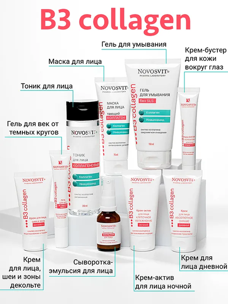 Изображение товара Сыворотка для лица Novosvit Коллаген эмульсия (25мл)