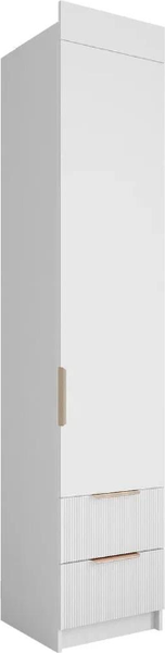 Изображение товара Шкаф-пенал ДСВ Лавис ШД 450.1 (белый/белый софт)