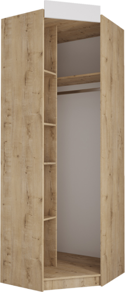 Изображение товара Шкаф ДСВ Лавис угловой ШДУ 765.1 (белый/белый софт)