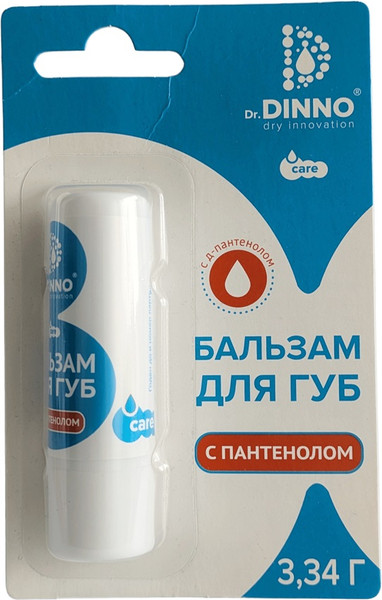 Изображение товара Бальзам для губ Dr.Dinno с пантенолом (3.34г)