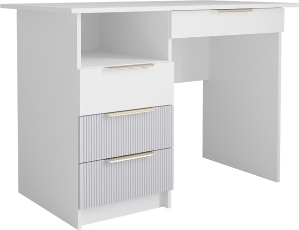 Изображение товара Письменный стол ДСВ СТД 1070.1 (белый/белый софт/маус софт)
