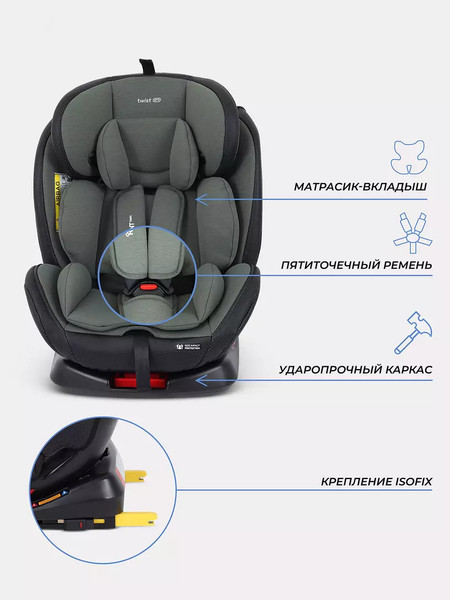 Изображение товара Автокресло Rant Basic Isofix Twist pro / YC06 (Green)