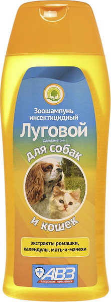 Изображение товара Шампунь для животных Агроветзащита Луговой для собак и кошек (270мл)