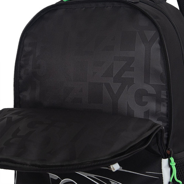 Изображение товара Школьный рюкзак Grizzly RB-551-4 (черный/салатовый)