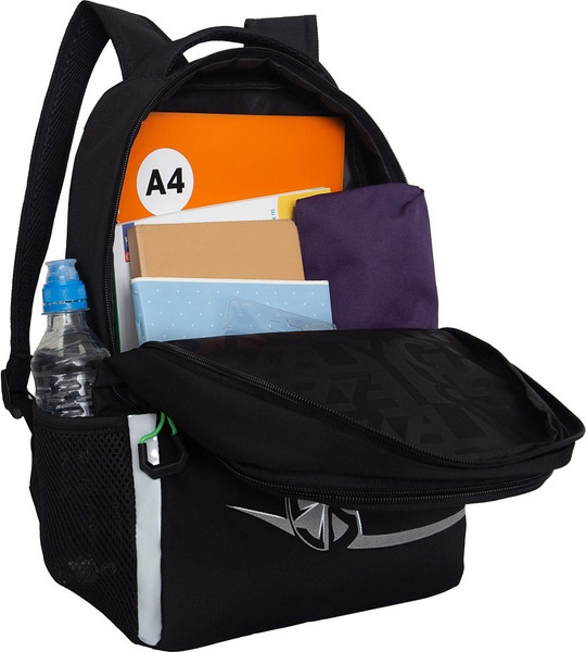 Изображение товара Школьный рюкзак Grizzly RB-551-4 (черный/салатовый)