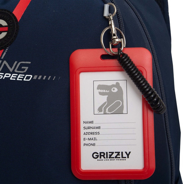 Изображение товара Школьный рюкзак Grizzly RB-551-4 (синий)