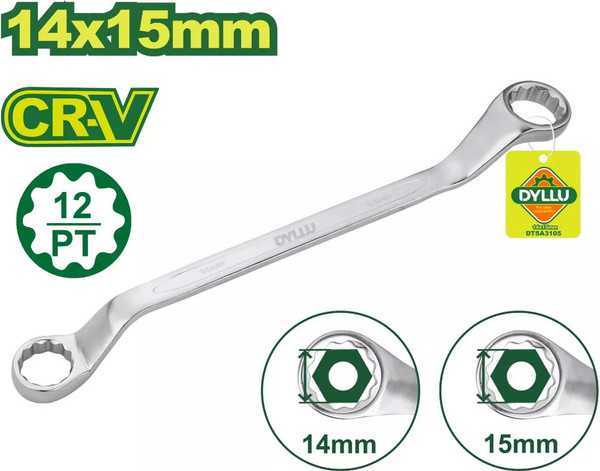Изображение товара Гаечный ключ DYLLU Накидной 14х15мм / DTSA3105