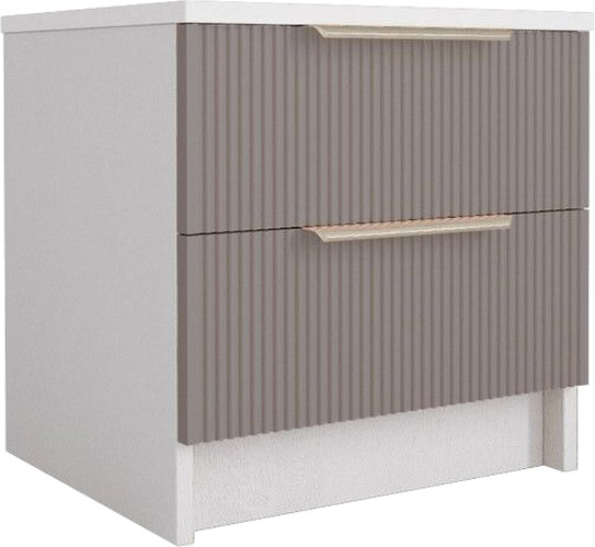 Изображение товара Прикроватная тумба ДСВ Лавис ТД 400.1 (белый/белый софт/грей софт)