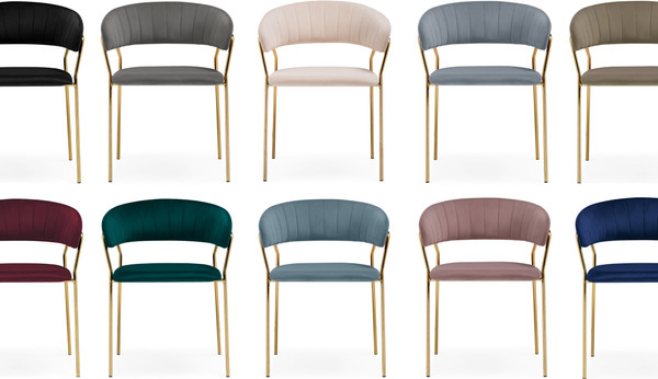 Изображение товара Стул Woodville Kamelia 1 (черный/золотой)