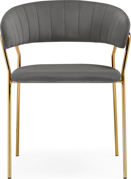 Изображение товара Стул Woodville Kamelia 1 (темно-серый/золотой)