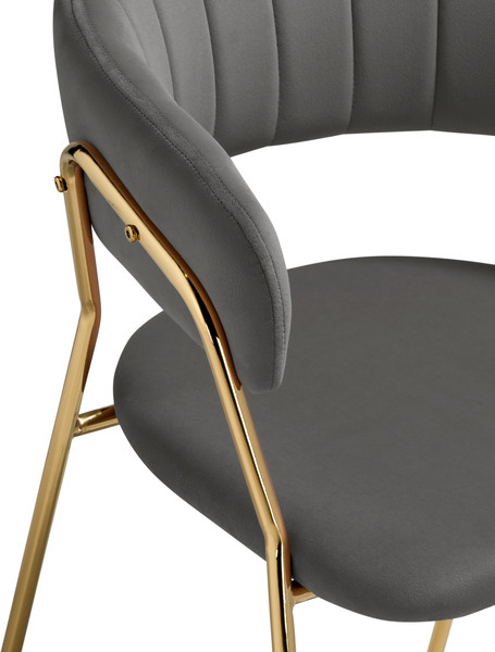 Изображение товара Стул Woodville Kamelia 1 (темно-серый/золотой)
