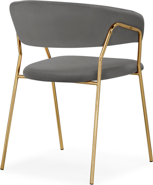 Изображение товара Стул Woodville Kamelia 1 (темно-серый/золотой)