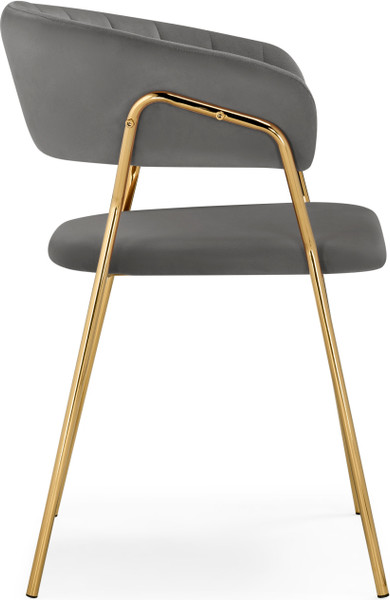 Изображение товара Стул Woodville Kamelia 1 (темно-серый/золотой)