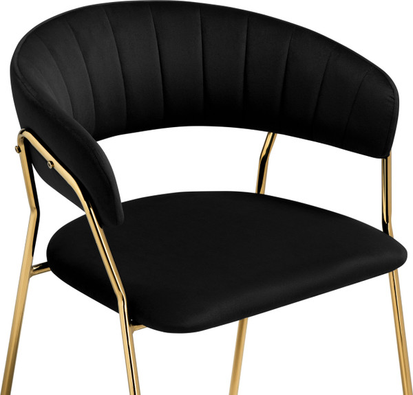 Изображение товара Стул Woodville Kamelia 1 (черный/золотой)