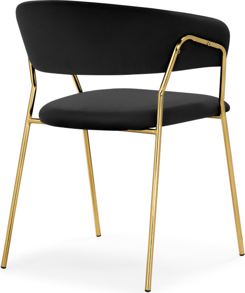 Изображение товара Стул Woodville Kamelia 1 (черный/золотой)