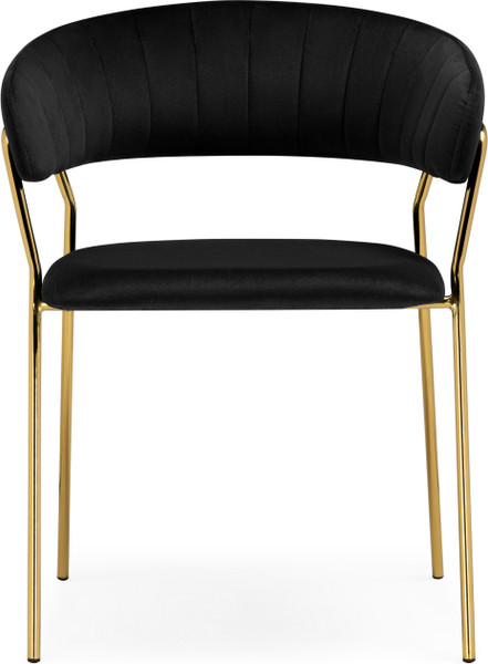 Изображение товара Стул Woodville Kamelia 1 (черный/золотой)
