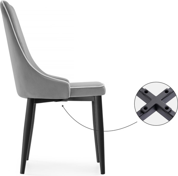 Изображение товара Стул Woodville Kora 1 (светло-голубой/черный)