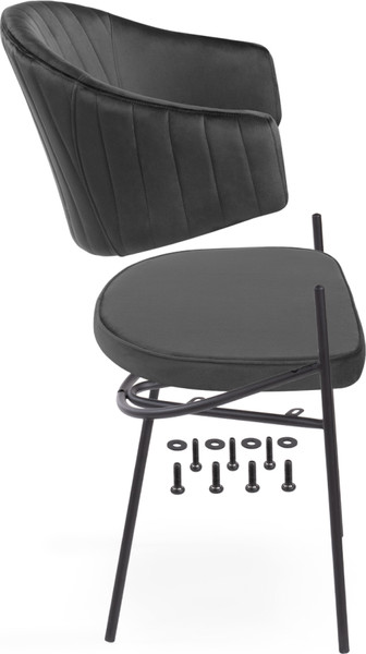 Изображение товара Стул Woodville Kortni (темно-серый/черный)