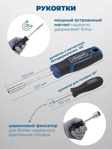 Изображение товара Универсальный набор инструментов Scheppach SCH-38841+2 (59300)