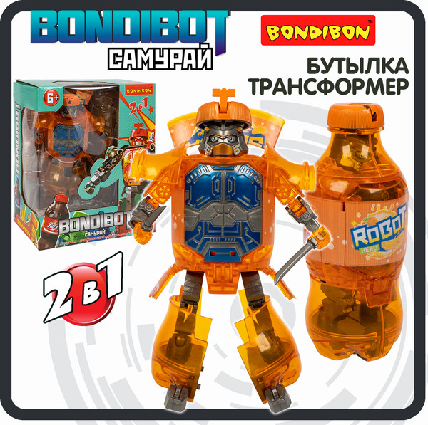 Изображение товара Робот-трансформер Bondibon Bondibot Самурай / ВВ6543
