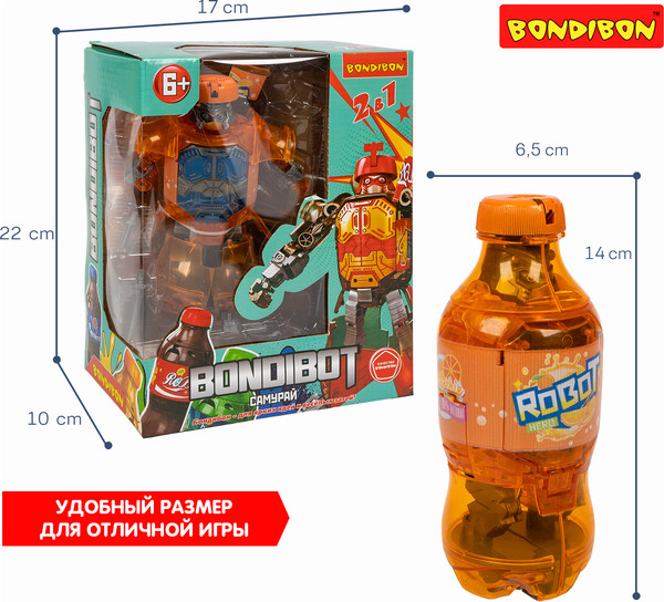Изображение товара Робот-трансформер Bondibon Bondibot Самурай / ВВ6543