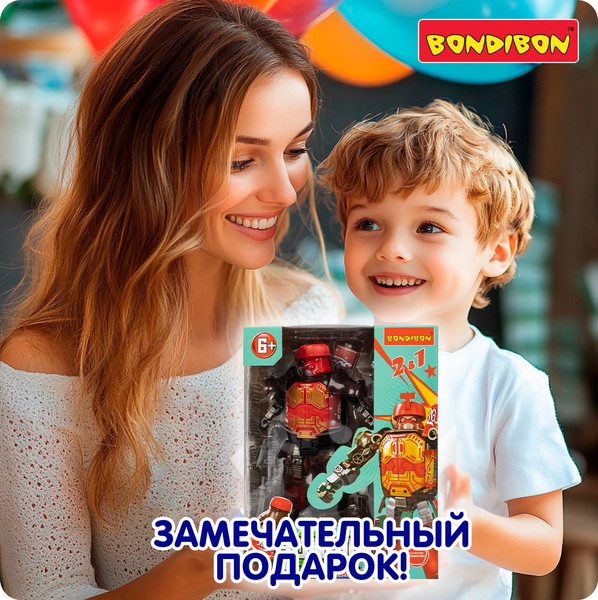 Изображение товара Робот-трансформер Bondibon Bondibot Самурай / ВВ6541