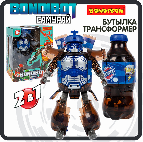 Изображение товара Робот-трансформер Bondibon Bondibot Самурай / ВВ6542
