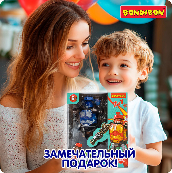 Изображение товара Робот-трансформер Bondibon Bondibot Самурай / ВВ6542