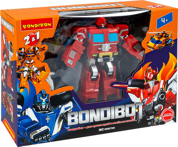 Изображение товара Робот-трансформер Bondibon Bondibot Пожарная машина / ВВ6536