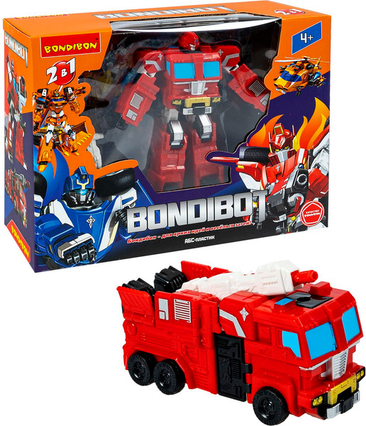 Изображение товара Робот-трансформер Bondibon Bondibot Пожарная машина / ВВ6536