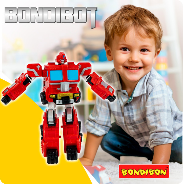 Изображение товара Робот-трансформер Bondibon Bondibot Пожарная машина / ВВ6536