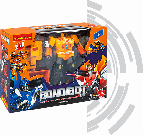 Изображение товара Робот-трансформер Bondibon Bondibot Бульдозер / ВВ6535