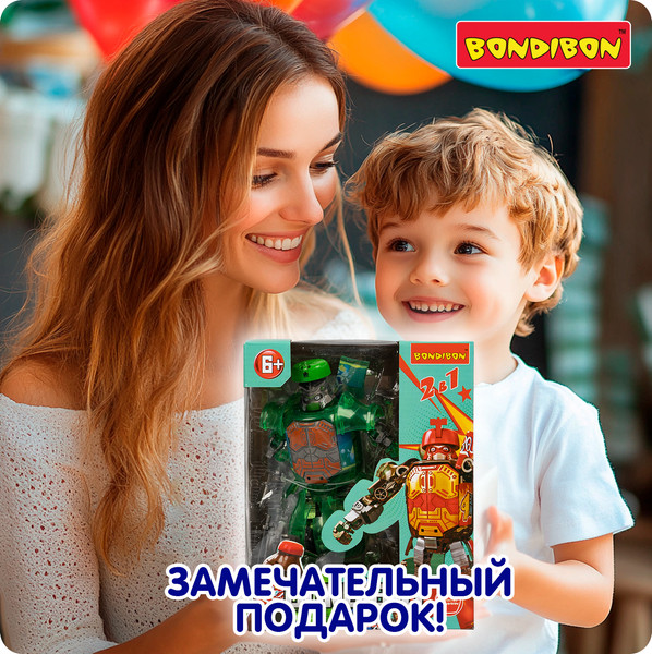 Изображение товара Робот-трансформер Bondibon Bondibot Самурай / ВВ6540