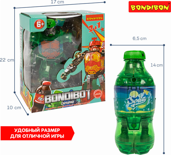 Изображение товара Робот-трансформер Bondibon Bondibot Самурай / ВВ6540