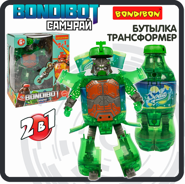 Изображение товара Робот-трансформер Bondibon Bondibot Самурай / ВВ6540