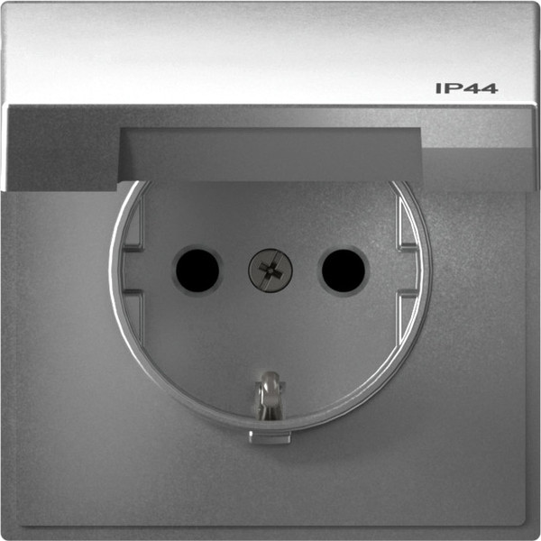 Изображение товара Розетка Systeme (Schneider) Electric ArtGallery GAL440346S (алюминий)