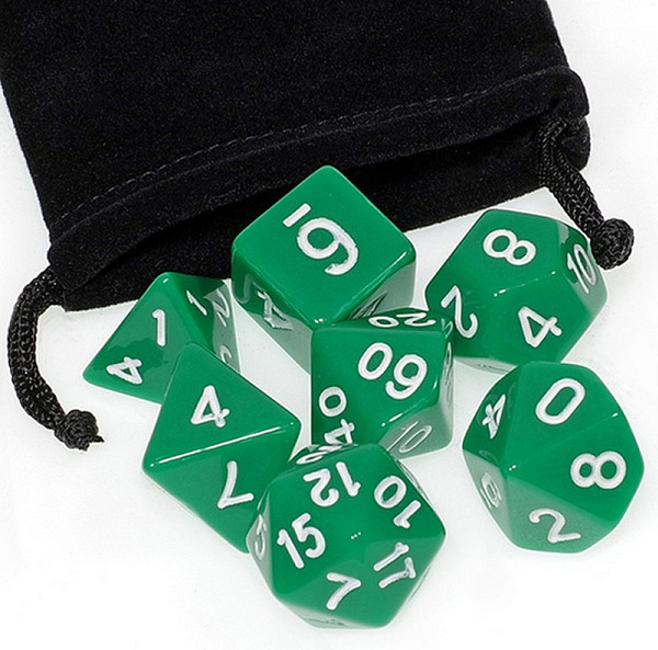 Изображение товара Набор кубиков для настольной игры Stuff-Pro DA0005 (зеленый)