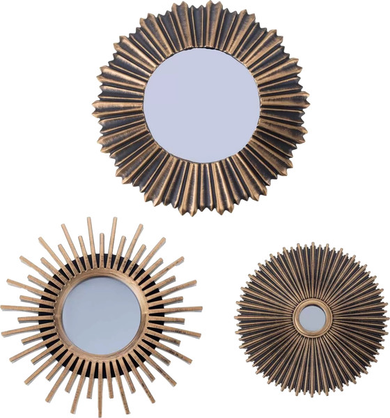 Изображение товара Комплект зеркал декоративных Solmax&Home HD56928 (3шт, золото)