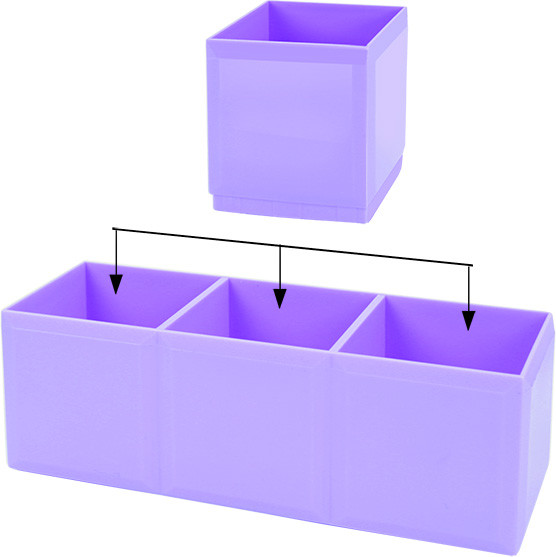 Изображение товара Органайзер настольный Darvish DV-14932-3 (фиолетовый)