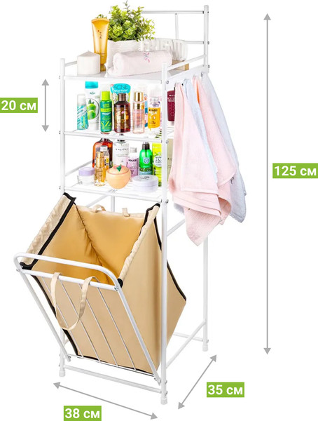 Изображение товара Этажерка Solmax&Home IS98117 (белый)