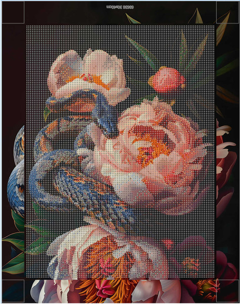 Изображение товара Набор алмазной вышивки Феникс+ Пионы и змея / 68638