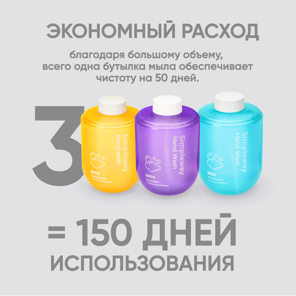 Изображение товара Мыло-пена Simpleway SW97521 (3шт)